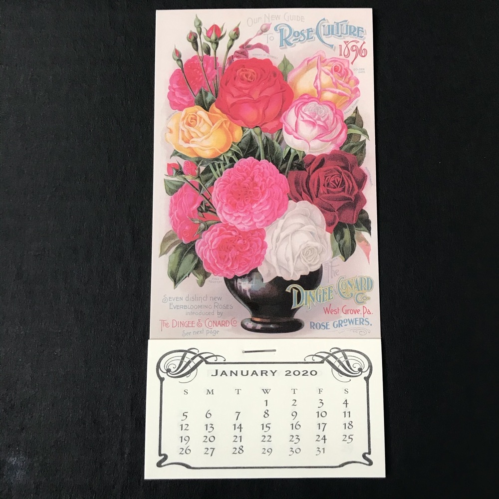 NWT Rose Victorian Mini Calendar